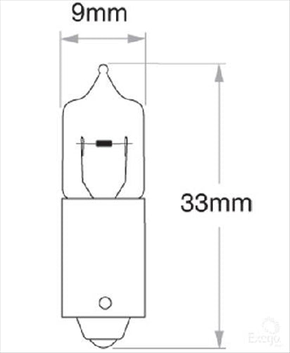 OEX Bayonet Globe 12V 5W Halogen - 1 Pce