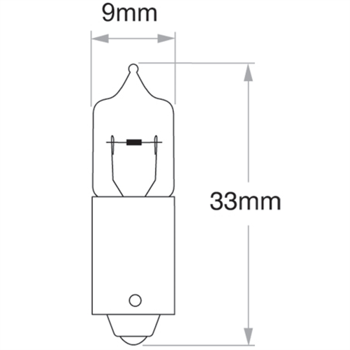 Bayonet Globe 12V 20W Standard - 1 Pce GLX16410