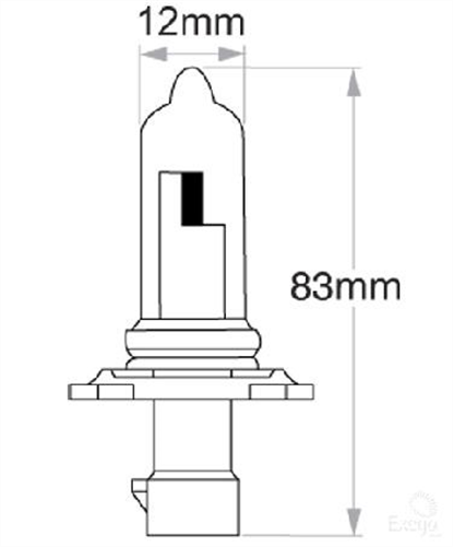 HB3A Globe 12V 60W Standard - 1 Pce GLX16470