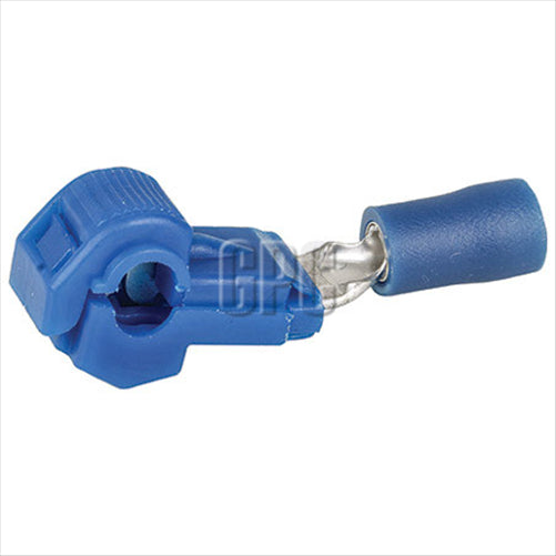 Crimp Terminal Wire Tap Blue Vinyl 30 Pce ACX3004