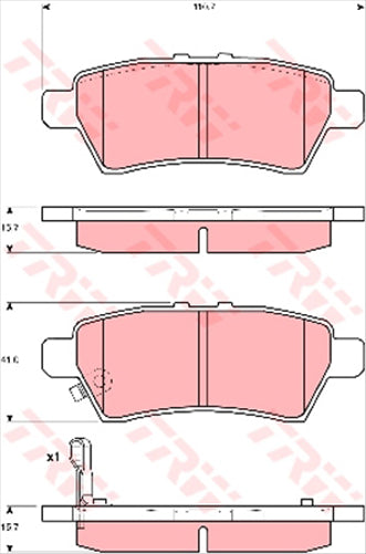 TRW Brake Pad Set (DB1919)