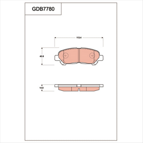 TRW DTEC Brake Pad Set