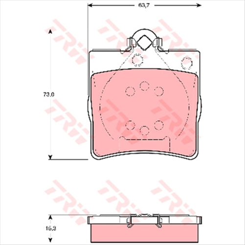 TRW Brake Pad Set (DB1428)