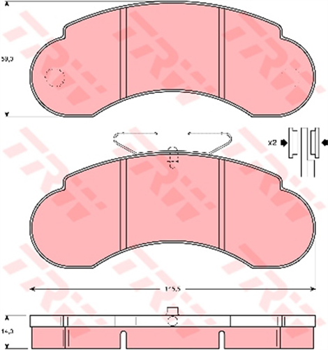 TRW Brake Pad Set