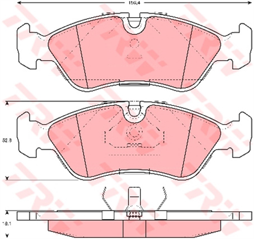 TRW DTEC Brake Pad Set (DB1228)