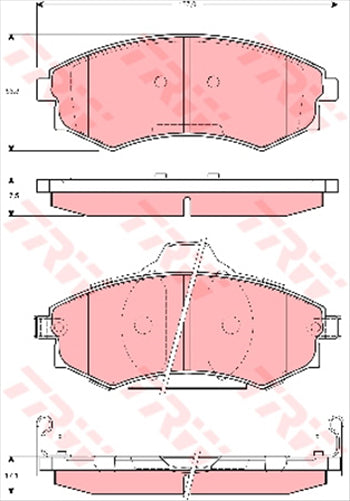 TRW Brake Pad Set (Db1167