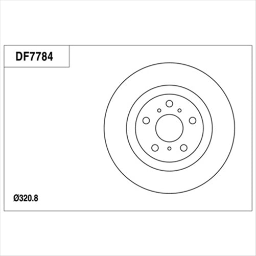 TRW Disc Brake Rotor 321mm x 28 Min