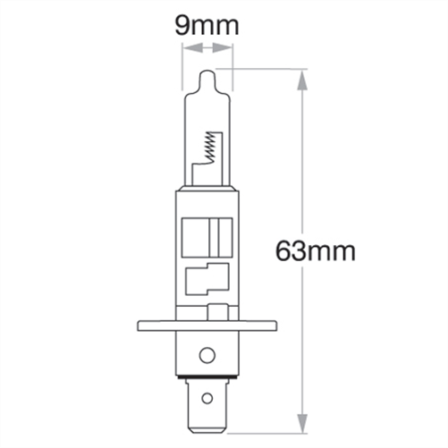 H1 P14.5s Globe 24V 100W 48750