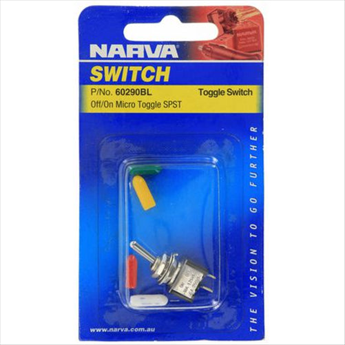 Micro Toggle Switch Off/On SPST (Contacts Rated 20A @ 12V) 60290BL