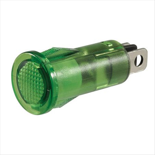Pilot Light LED Green 12V Blade Terminals 62028BL