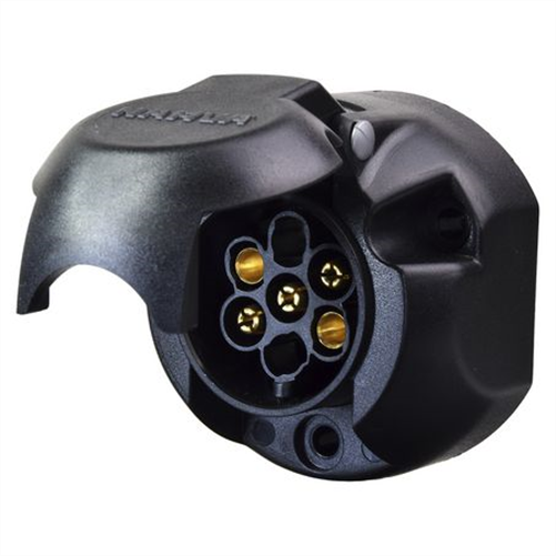 Narva TRAILER SOCKET 5 PIN ROUND LARGE - PLASTIC