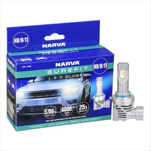 H8/9/11 SUREFIT LED GLOBES (2) 18428