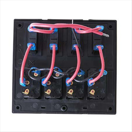 4x4 Rocker 4 Switch Panel On - Off - SPST 12 or 24V Blue Illumination DT-11030