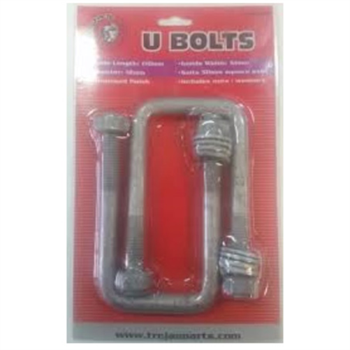 TROJAN U-Bolt M12 x 51mm x 110mm Square Pair