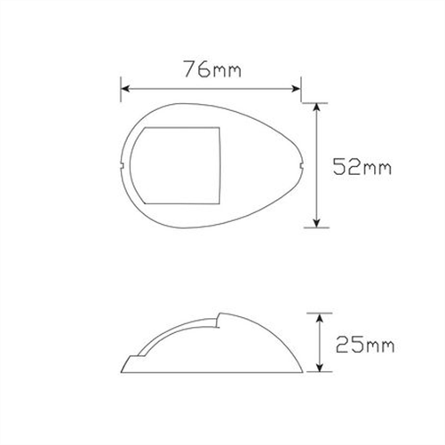 LED AUTO LAMPS 12/24V LED Marine Navigation Starboard Lamp