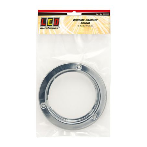 LED AUTO LAMPS Chrome Plated Bracket Suit Round Lights