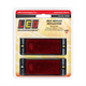 LED AUTO LAMPS Red Reflector With Mounting Bracket Twin Blister Pack