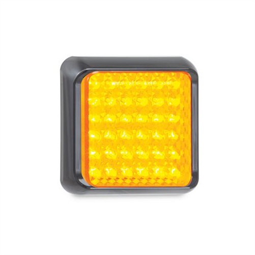 LED AUTO LAMPS 12/24V Indicator Lamp 36 LEDs 80x80mm With 40cm Wire