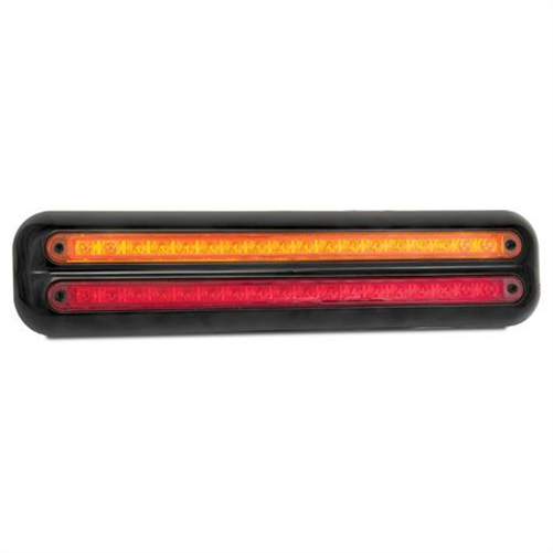LEDAUT 12V Stop/Tail/Indicator 380 Series Strip Lamps In Double Black 380BAR12