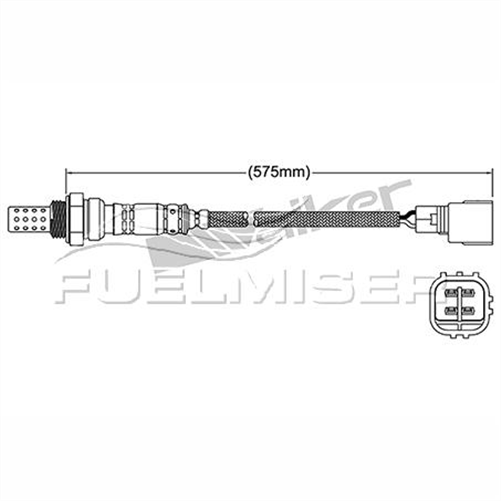 FUELMISER OXYGEN SENSOR DIRECT FIT 4 WIRE 575MM CABLE