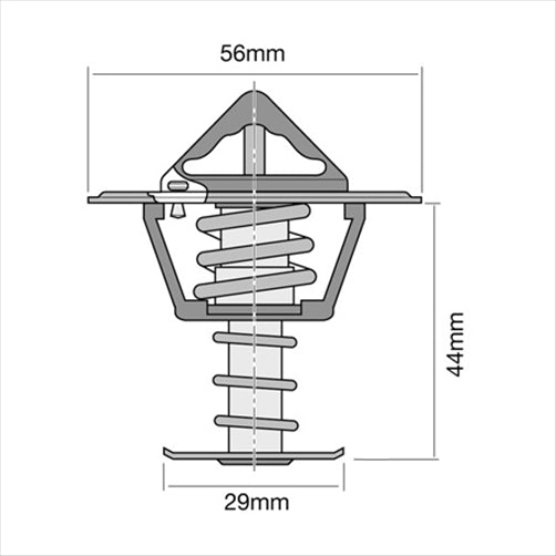 TRIDON THERMOSTAT HIFLOW 82"" TT281180
