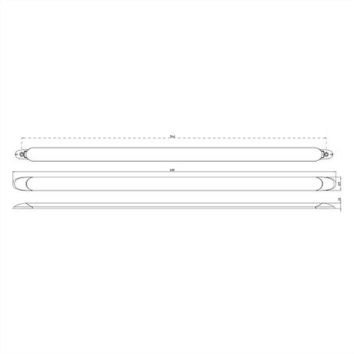 LED AUTO LAMPS 12V LED Interior Light Clear Lens With White Frame 121 PCS SMD LEDs