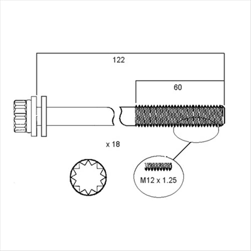 PERMASEAL Cylinder Head Bolt Set HBS014