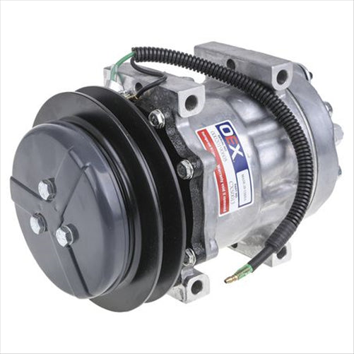 OEX KOBELCO Air Conditioning Compressor 24V Sanden SD7H13 Style