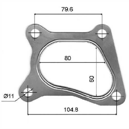 Gasket - Turbo (4 Bolt) TUR012