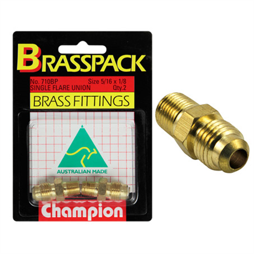 CAP BRASSPK 5/16X1/8 FLARE UNION