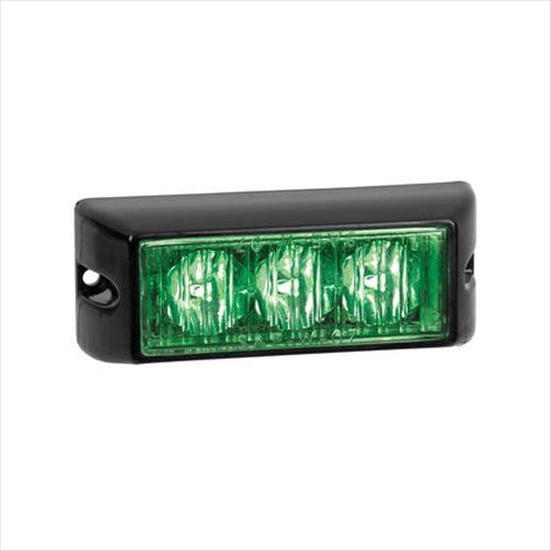 LED AUTO LAMPS 12/24V LED Emergency Strobe Lamp Green Permanent Mount