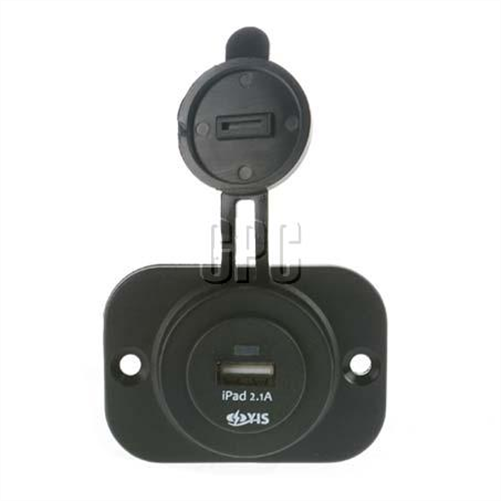 12 - 24v USB Socket Single 2A ACX2865