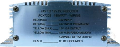 Voltage Reducer 24V To 12V - Switch Mode Single Circuit - 15A (With Me ACX7202