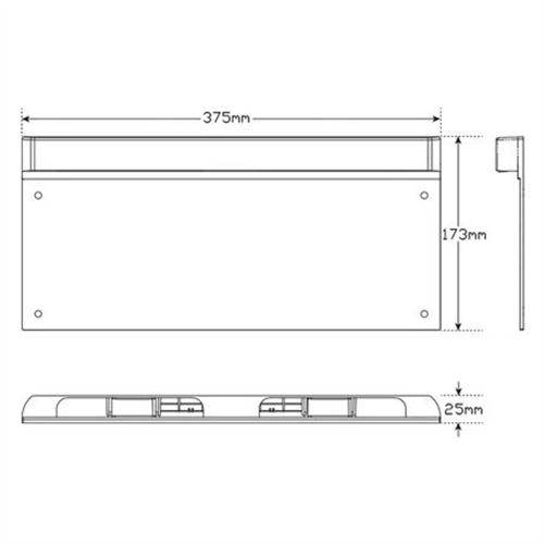 LED AUTO LAMPS Licence Plate Frame 6 LEDs With 1 Metre Wire And Clip In Connector To