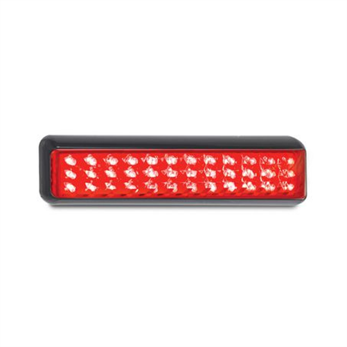 12/24V Stop Tail Light With Black Bracket 200x50mm 200BRM