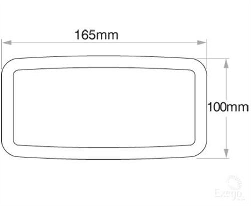 HELLA Semi Sealed Beam Rectangle 100 x 165mm Globe Style H4