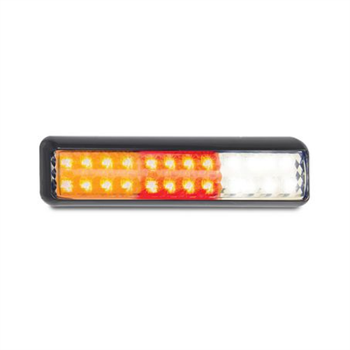 12/24V LED Stop/Tail/Indicator/Reverse Lamp With Black Bracket 200BSTIRMB