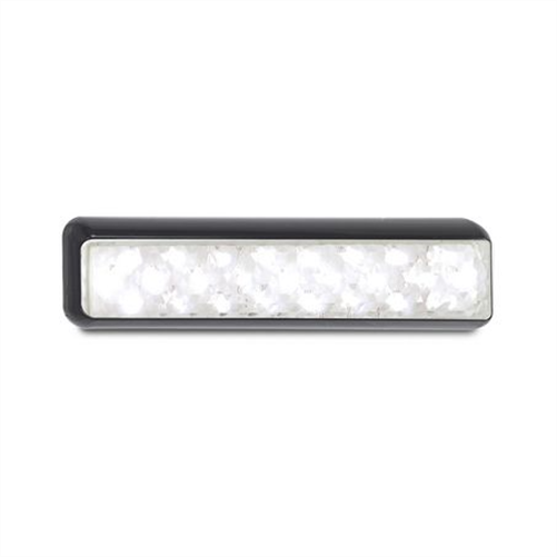 LED AUTO LAMPS 12/24V Reverse Light 200x50mm With 25 LEDs Black Bracket