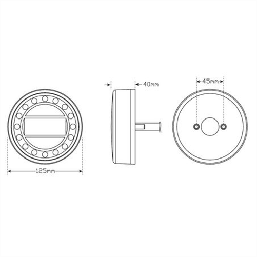 LED AUTO LAMPS 12/24V Maxilamp Stop/Tail/Indicator/Reflector Single Lamp