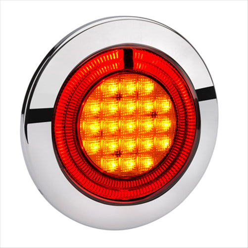 9-33 Volt LED Rear Direction Indicator Lamp (Amber) With Red LED Tail 95624