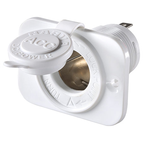 Narva ACCESSORY SOCKET FLUSH MOUNT WHITE
