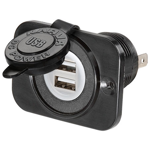 Narva SOCKET DUAL USB SINGLE F/MNT25