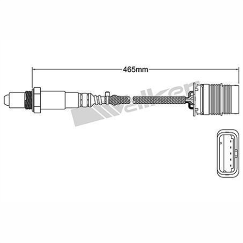 FUELMISER OXYGEN SENSOR DIRECT FIT 5 WIRE 465MM CABLE