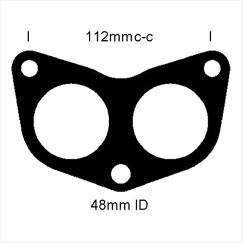 ACL EXHAUST FLANGE GASKET - (ID=48MM/1.2MM THICK) 3 BOLT SUBARU JF070