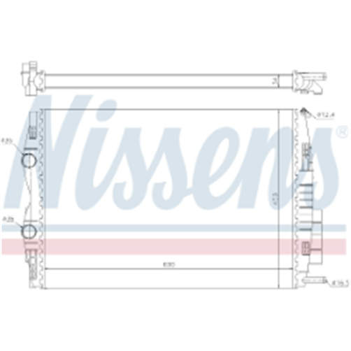 Nissens RADIATOR RENAULT MEGANE JR0388N