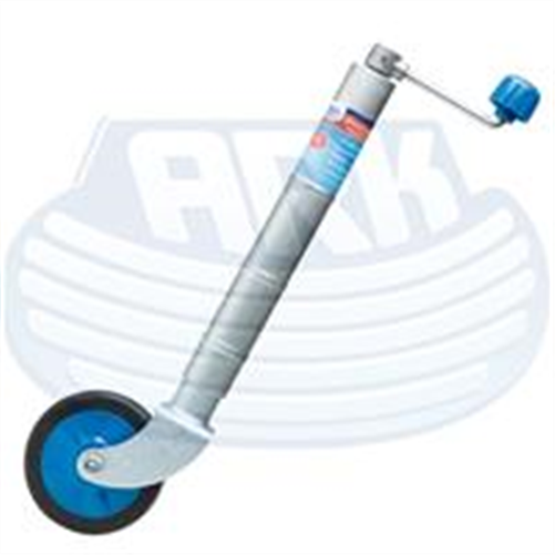 ARK JOCKEY WHEEL N/CLAMP 6 INCH RUBBER WHEEL 350LG