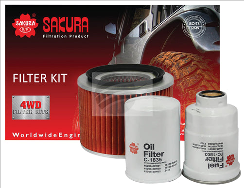 Sakura 4WD FILTER KIT NISSAN PATROL A1242 K-18300