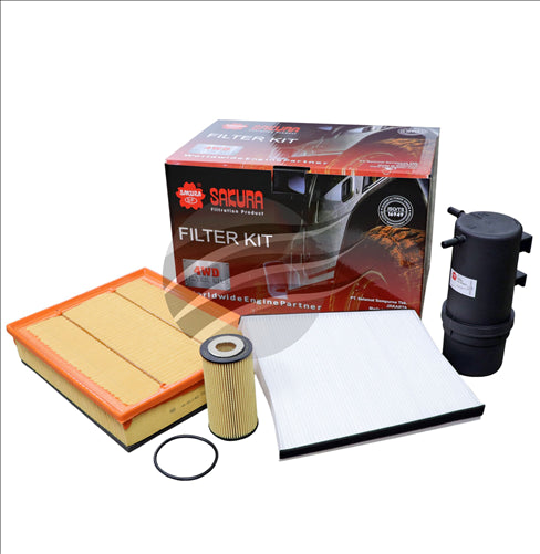 Sakura FILTER KIT OIL AIR FUEL CABIN VOLKSWAGEN AMAROK 3.0L DDX K-31040