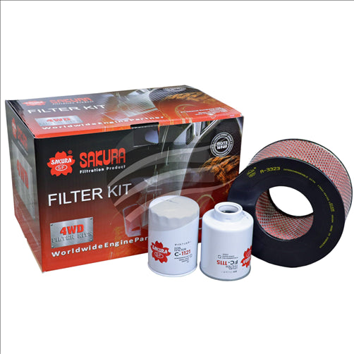 Sakura FILTER KIT OIL AIR FUEL TOYOTA HILUX LN167R 5L K-59030