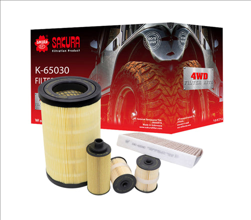 Sakura FILTER KIT OIL AIR FUEL CABIN HOLDEN TRAILBLAZER RG LWN K-65030